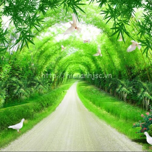 5D048-3-tranh 3D con duong tre