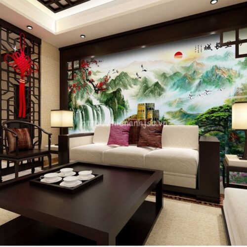 5D050-5- Tranh dan tuong boi canh van ly truong thanh