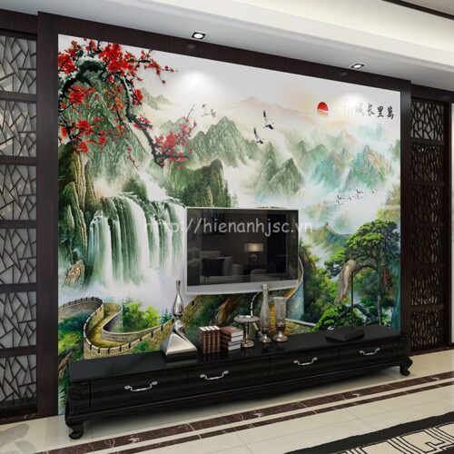 5D050-5- Tranh dan tuong boi canh van ly truong thanh