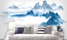 Tổng hợp mẫu tranh dán tường 3D khổ lớn sang trọng hiện đại