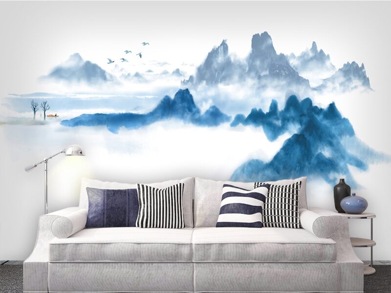 Tranh dán tường khổ lớn in 3D