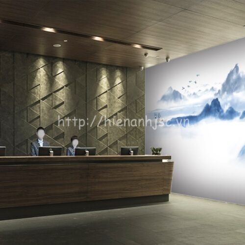 5D066 5 tranh ho nui suong mo