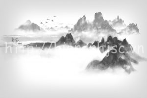 Giấy dán tường 3D 5D tại Bạc Liêu | Giấy dán tường đẹp cao cấp nhất 4 5D066 7 tranh ho nui suong mo