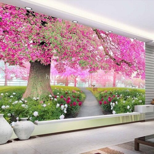 giay dan tuong 5D074-1-tranh hoa tim - Copy (3)