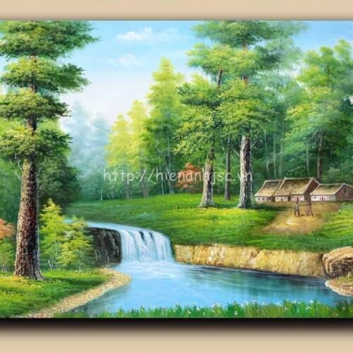Tranh dán tường 5D - Tranh rừng sông bình dị 5D075 7 5D075-2-tranh rung song binh di