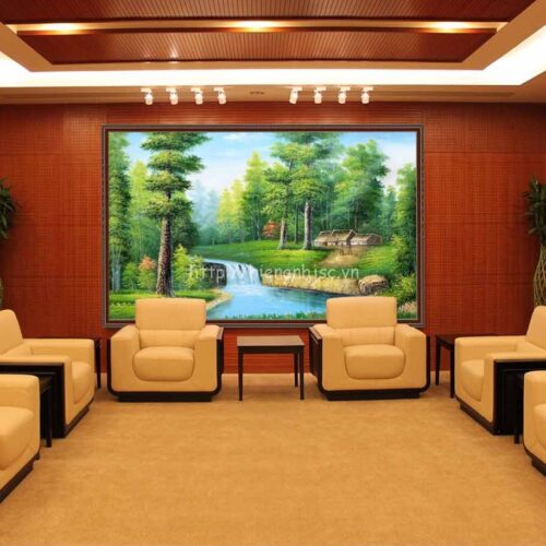 Tranh dán tường 5D - Tranh rừng sông bình dị 5D075 5 5D075-4-tranh rung song binh di