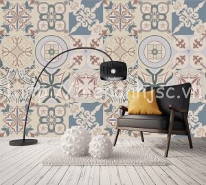 Giấy dán tường 5D tại Hưng Yên | Mẫu giấy dán tường cao cấp nhất 7 5D080 2 tranh mau gach co dien