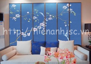 Giấy dán tường ở Hà Nội | Mẫu giấy dán tường 3D 5D rẻ đẹp nhất Hà Nội 7 5D081-2-hoa moc lan phong cach ve tay