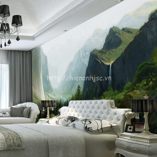Tranh dán tường 5D - Tranh núi phong thủy 5D039 5 5d039-5-tranh dan tuong nui phong thuy