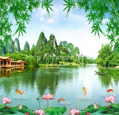 6D062-1-tranh tre nuoc yen binh - Copy