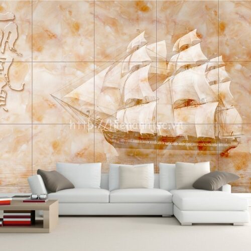 Tranh dán tường 5D - Tranh thuận buồm xuôi gió giả đá cẩm thạch 5D063 7 6D063-1-tranh thuan buom xuoi gio gia da cam thach - Copy (2)