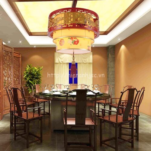 Đèn chùm trang trí chất liệu gỗ phong cách Trung Hoa cổ DTT025 4 DTT025-2-den chum co chat lieu go phong cach trung hoa