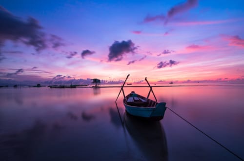 Tranh dán tường Phú Quốc hoàng hôn