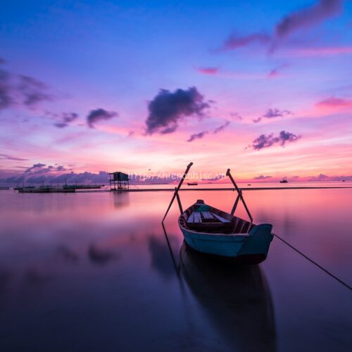 Tranh dán tường Phú Quốc hoàng hôn