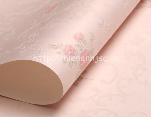 3D095-3-giay dan tuong 3D hoa tiet vuon hoa hong phong cach chau au