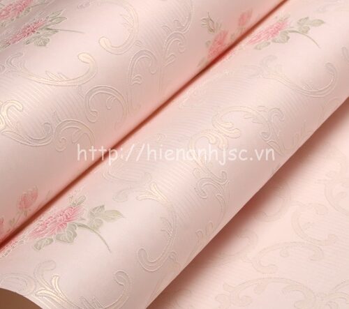 3D095-4-giay dan tuong 3D hoa tiet vuon hoa hong phong cach chau au