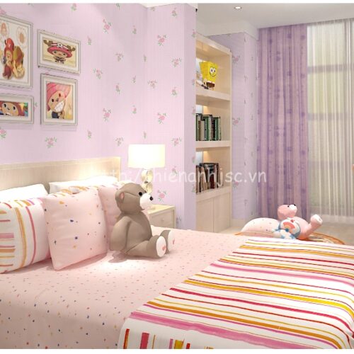 3D097-1-giay dan tuong 3d hoa tiet hoa hong nho