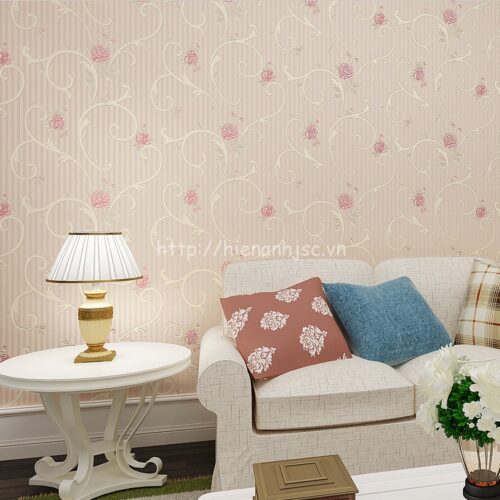 3D099-2-giay dan tuong 3d hoa tiet hoa hong