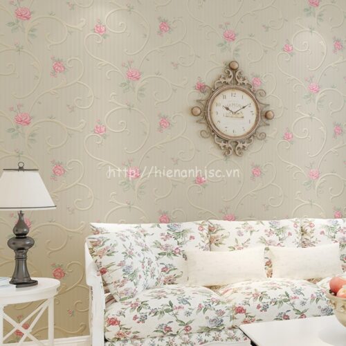 3D099-4-giay dan tuong 3d hoa tiet hoa hong