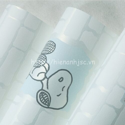 Giấy dán tường 3D - Họa tiết hoạt hình chó snoopy kết hợp giả gạch 3D116 7 3D116-6-giay dan tuong 3d hoa tiet hoat hinh ket hop gia van gach