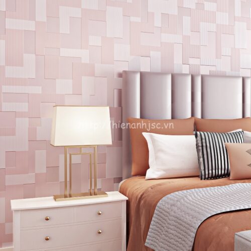 3D132-3-giay dan tuong 3d hoa tiet hinh chu nhat hien dai