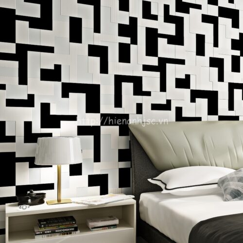 3D132-4-giay dan tuong 3d hoa tiet hinh chu nhat hien dai