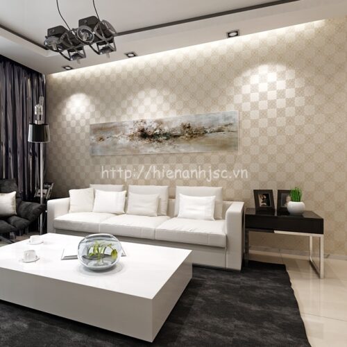 3D133-4.5-giay dan tuong 3d hoa tiet o vuong sang trong