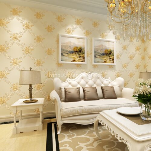 3d103-3-giay dan tuong 3d vuon hoa phong cach chau au