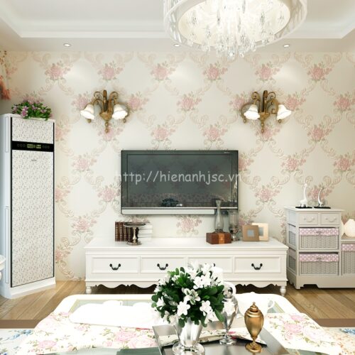 3d103-5-giay dan tuong 3d vuon hoa phong cach chau au