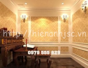 Nên lựa chọn mẫu giấy dán tường phòng thờ nào hợp phong thủy 3 Giấy dán tường phòng thờ 3D