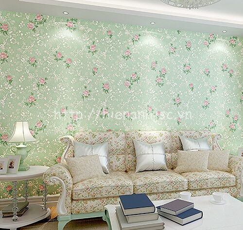 3D140-4-giay dan tuong 3D hoa tiet hoa hong phong cach my