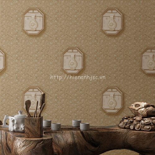 Giấy dán tường 3D - Họa tiết hoa văn bình gốm cổ điển 3D144 5 3D144-1-giay dan tuong 3d hoa tiet binh gom