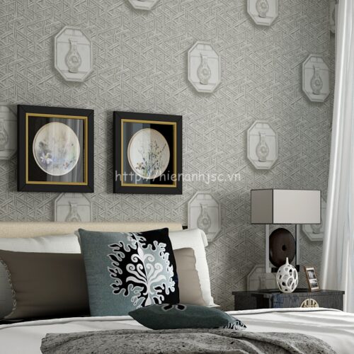 Giấy dán tường 3D - Họa tiết hoa văn bình gốm cổ điển 3D144 7 3D144-4-giay dan tuong 3d hoa tiet binh gom