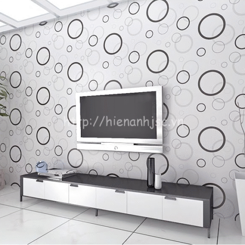 3D150-1-giay dan tuong 3d hoa tiet vong tron hien dai