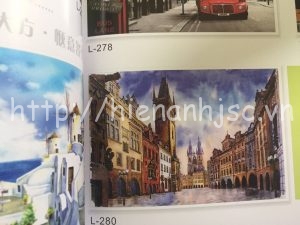 Tranh dán tường 5D hiện đại chiều sâu