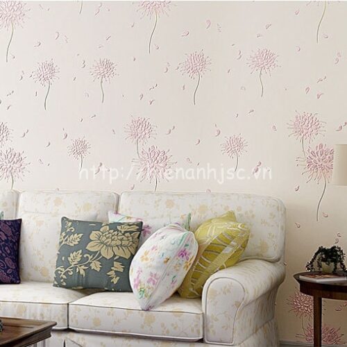 3D164-9-giay dan tuong 3d hoa tiet hoa cach dieu phong cach han quoc