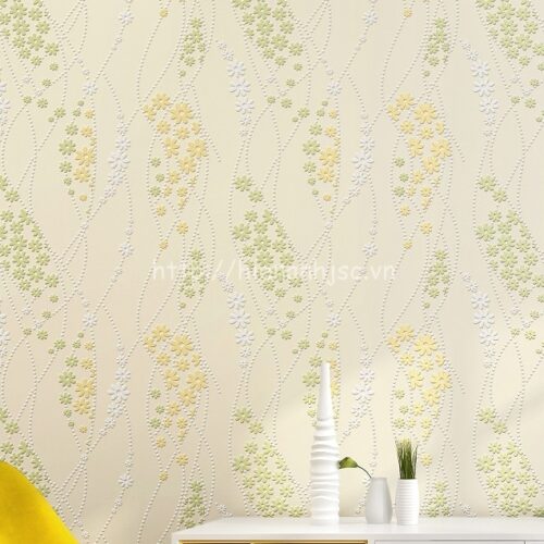 Giấy dán tường 3D - Họa tiết hoa nhỏ độc đáo lãng mạn dập nổi 3D165 7 3D165-0.3-giay dan tuong 3D hoa tiet hoa nho doc dao lang man