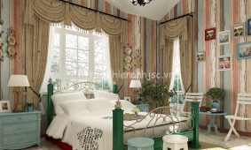 Giấy dán tường giả gỗ | Mẫu giấy 3D dán tường giá rẻ Hiển Anh