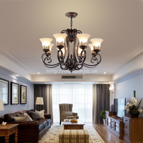 Đèn chùm trang trí cổ điển phong cách Châu Âu DTT032 6 DTT032-2-den chum co dien phong cach chau au