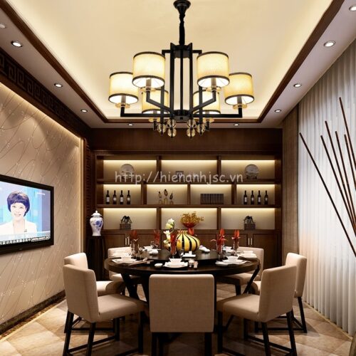 DTT033-10-Den chum trang tri phong khach hien dai kieu dang Tay Au