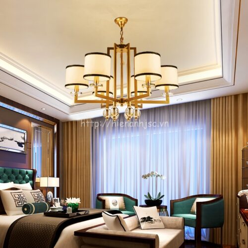 DTT033-4-Den chum trang tri phong khach hien dai kieu dang Tay Au