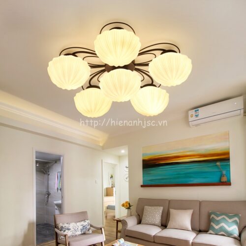 Đèn trần trang trí phòng khách phong cách Bắc Âu DTT034 6 DTT034-2-Den tran LED phong khach phong cach Bac Au