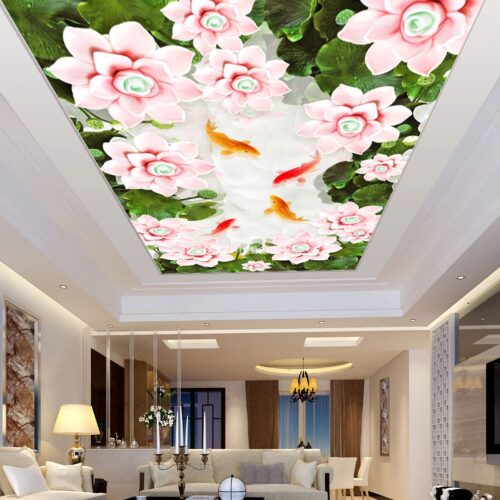 5D103-1-tranh dan tran hoa sen ca chep