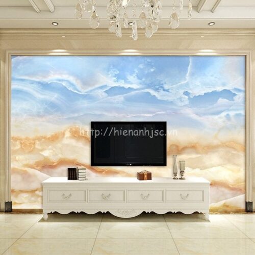 Tranh dán tường 5D - Tranh giả đá cẩm thạch vàng xanh 3D124 4 5D124-2-tranh dan tuong gia da cam thach.jpg