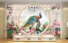 5D135-5-tranh dan tuong chu de cua so hoa mau don va chim cong