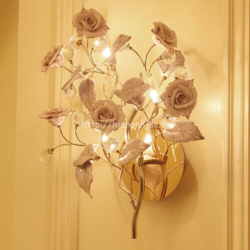 Đèn tường trang trí hoa hồng phong cách Pháp DTT043 5 DTT043-4-den tuong trang tri hoa hong