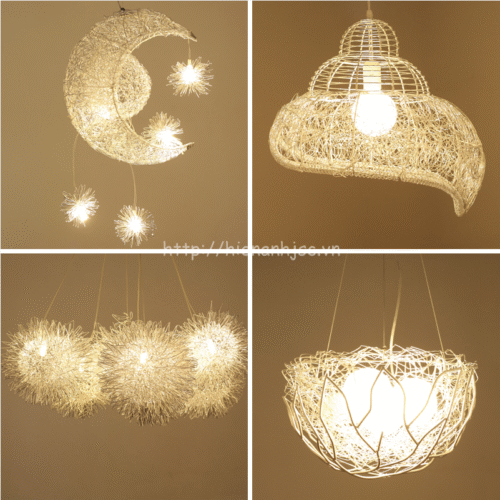 Đèn trang trí - Đèn treo led sáng tạo thân nhôm DTT046 6 DTT046-3-Den treo led sang tao than nhom