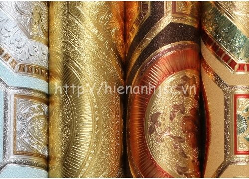 Giấy dán tường 3D - Họa tiết tráng kim lục giác hoàng gia 3D188 6 3D188-3-giay dan tuong trang kim luc giac hoang gia