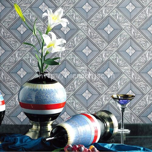 Giấy dán tường 3D - Họa tiết hình khối hoa văn hoàng gia 3D189 7 3D189-5-giay dan tuong hoang gia hinh khoi hoa van