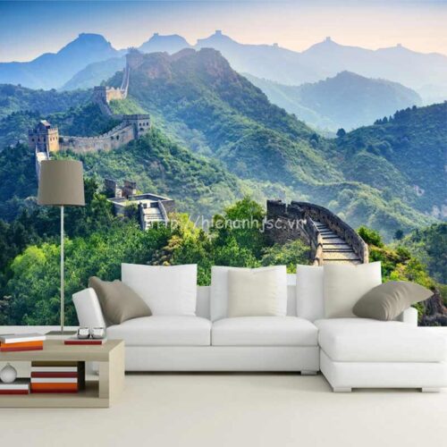 Tranh dán tường 5D - Phong cảnh vạn lý trường thành 5D144 4 Tranh dán tường vạn lý trường thành - 5D144
